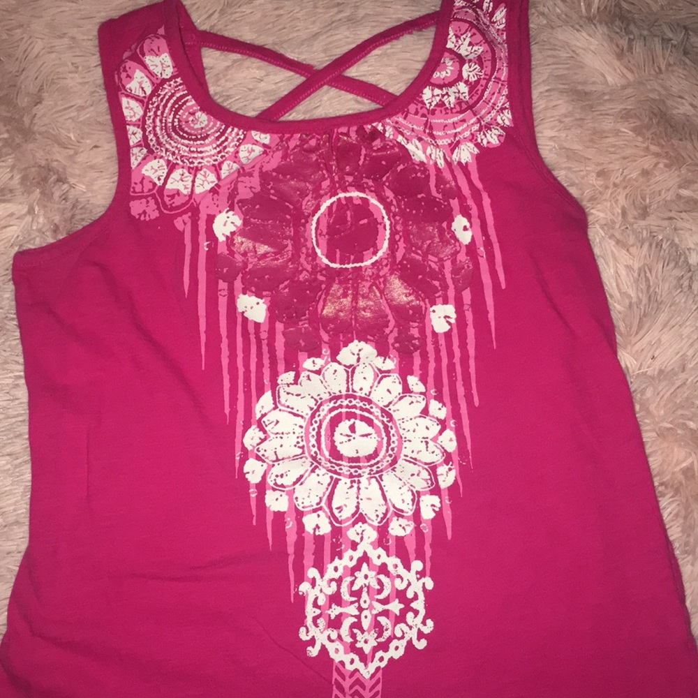Summer Ready 4 Piece Bundle of Girl's Vibrant Boho Print Tank Tops - Picture 8 of 8
